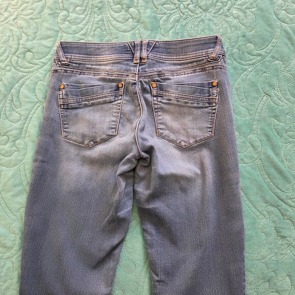 Democracy Ab technology Distressed Straight Jeans Woman's Size 4 - Picture 6 of 6